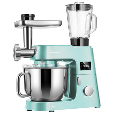 VIVOHOME 7.5 Quart 6 Speed 9 In 1 Multifunctional Stand Mixer With